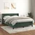 Vidaxl Box spring postelja z vzmetnico temno zelena 140x200 cm žamet