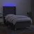vidaXL Box spring postelja z vzmetnico LED temno siva 80x200 cm blago