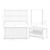 Dječji krevetić Cosmo - bijeli 120x60 cm,krevet bez prostora za skladištenje