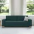 vidaXL Kavč Temno zelena 220 x 78 x 84 cm blago