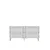 Hanah Home komoda Slim 150, 150 cm, bela / zlatna