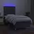 vidaXL Box spring postelja z vzmetnico LED temno siva 90x190 cm blago