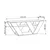 Hanah Home TV komoda Pipralla, 110x40x30 cm, Moka