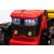 Traktor na akumulator s prikolico 12V 7Ah rdeč