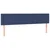 Vidaxl Box spring postelja z vzmetnico LED modra 160x200 cm blago