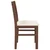 vidaXL Jedilni stoli z blazinami 2 kosa Brown Solid Wood Rubber