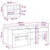 vidaXL Loft posteljni okvir s predalom s polico 3 pcs Sonoma hrast