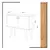 Hanah Home Komoda Rebecca 80x80x40cm Hrast-Bela