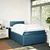 Vidaxl Box spring postelja z vzmetnico modra 120x190 cm žamet