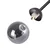 Plafonski luster OBSIDIAN 6xG9/10W/230V crna/zadimljeno siva