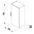 H4537111763001 Jika Cube 34,5 x 25 cm stranska omarica