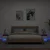 Noćni ormarići s LED svjetlima 2 kom bijeli 40 x 39 x 37 cm