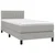 Vidaxl Box spring postelja z vzmetnico svetlo siva 80x200 cm blago