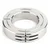 Mr. Steel Hinged Magnetic Cockring 45mm Silver