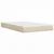 Vidaxl Box spring postelja z vzmetnico krem 120x190 cm blago