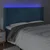 Vidaxl LED posteljno vzglavje temno modro 183x16x118/128 cm žamet