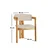 Hanah Home Trpezarijska stolica 58x76x49cm Svetlosivo-Hrast