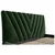 Boxxx OBLAZINJENA POSTELJA 140 cm x 200 cm , tekstil temno zelena