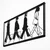 Wallity Zidna dekoracija The Beatles, 80x39cm, Crna
