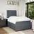 Vidaxl Box spring postelja z vzmetnico temno siv 120x190 cm žamet