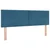 vidaXL Postelja boxspring z vzmetnico Temno modra 140 x 190 cm Žamet