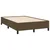 Vidaxl Box spring postelja z vzmetnico LED tem. rjava 120x190 cm blago