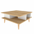 HANAH HOME Sto za dnevnu sobu Akya Oak White
