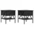Noćni ormarić s ladicama 2 pcs Crni hrast 40 x 42 x 45 cm