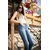 Denistar Ženske farmerke 200-3196, Slim fit, Plave