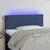 Vidaxl LED posteljno vzglavje modro 100x5x78/88 cm blago