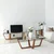 Hanah Home Set klub stolova, 2 komada Amalfi 40x45/50cm, Orah