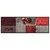 Vidaxl Kuhinjska talna podloga pralna Tomato 45x150 cm