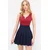 Trend Alacati Stili Ženska bluza bez rukava Alc-X13510, V-izrez, Crvena