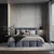 MID.YOU OBLAZINJENA POSTELJA 180 cm  x 200 cm , les, tekstil, leseni material modrosiva