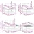 Set vanjskih sofa s jastukom Bijela 79 x 79 x 37 cm Poliester