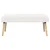 vidaXL klop Enobarvno Krem 110 x 40 x 46 cm Bouclé