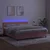 Vidaxl Box spring postelja z vzmetnico LED roza 160x200 cm žamet