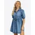 Imily Bela Obleka moder denim