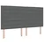 vidaXL Postelja boxspring z vzmetnico Temno siva 180 x 200 cm Blago