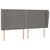 Vidaxl Box spring postelja z vzmetnico temno siva 180x200 cm blago