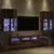 Set Zidnog TV Ormara s LED Osvjetljenjem Zidne 7 pcs Staro drvo