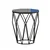 Hanah home Klub sto Sofya 46x57x46cm Crni
