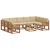 Set vanjskih sofa 10 kom. Prirodna i bež