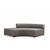 Atelier Del Sofa Ugaona sofa Gondol-1 (L3-CHL) - Siva