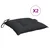 Jastuci za palete 2 kom crni 50 x 50 x 7 cm od tkanine Oxford