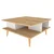 Hanah Home Akya Sto za dnevnu sobu, 89x44x89cm, Krem-beli