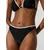 Karl Lagerfeld Bikini hlačke Scallop črna/bela
