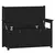 Klupa crna 112,5 x 51,5 x 96,5 cm od masivne borovine