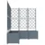 Vrtna saksija 5 pcs Svijetlo siva 120 x 120 x 143 cm Plastika