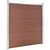 Vidaxl Vrtna ograja WPC 1391x186 cm rjava